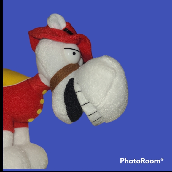 Vintage 1999 Rocky & Bullwinkle Show Dudley Do Right Horse 7" Plush Stuffed Toy - Picture 3 of 4